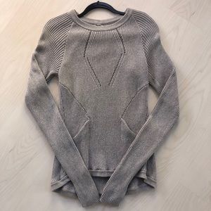Lululemon Grey Knitted Sweater with Pockets